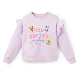 Disney Store Zootopia Ruffled Fleece Pullover Sweatshirt for Kids