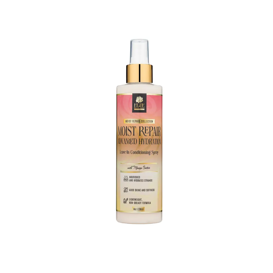 Moist Repair Advanced Hydrating Leave-In Conditioning Spray with Mango Butter – Deep Moisture, Anti Frizz, Hair Repair & Soft, Smooth Healthy Hair(Elite Hair Care USA)
