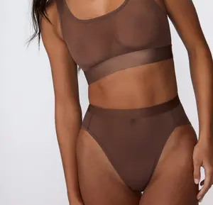 ComfortMesh™ Highwaist Brief - Cashmere ComfortMesh™ Highwaist Brief - Cashmere