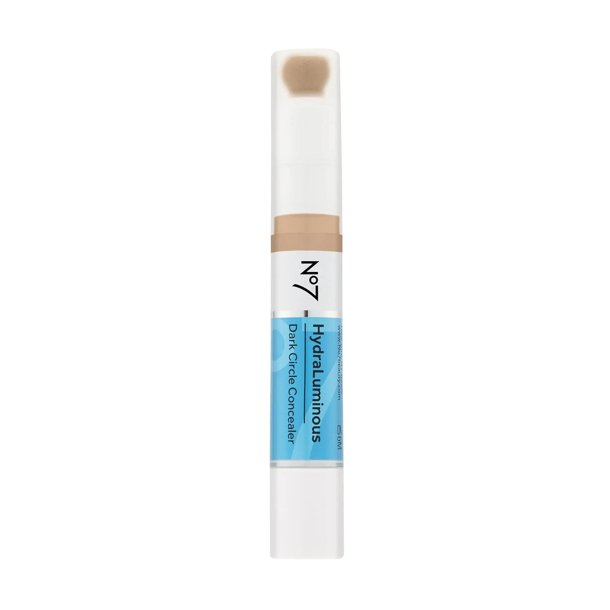 No7 Hydraluminous Concealer - Full-Coverage Under Eye Concealer for Dark Circles with Caffeine & Ceramides - Hydrating & Brightening Concealer for Dark Under Eye Area (3.9ml)