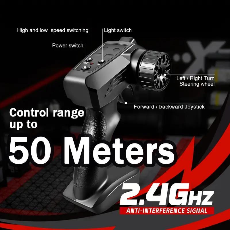 RC Drift Car, 1:24 Remote Control Car for Kids, 20KM/H 4WD High Speed RC Cars with LED Lights, Two Batteries, Extra Drifting Tires, Vehicle for Adults Boys Girls RC Drift Car, 1:24 Remote Control Car for Kids, 20KM/H 4WD High Speed RC Cars with LED Lights, Two Batteries, Extra Drifting Tires, Vehicle for Adults Boys Girls