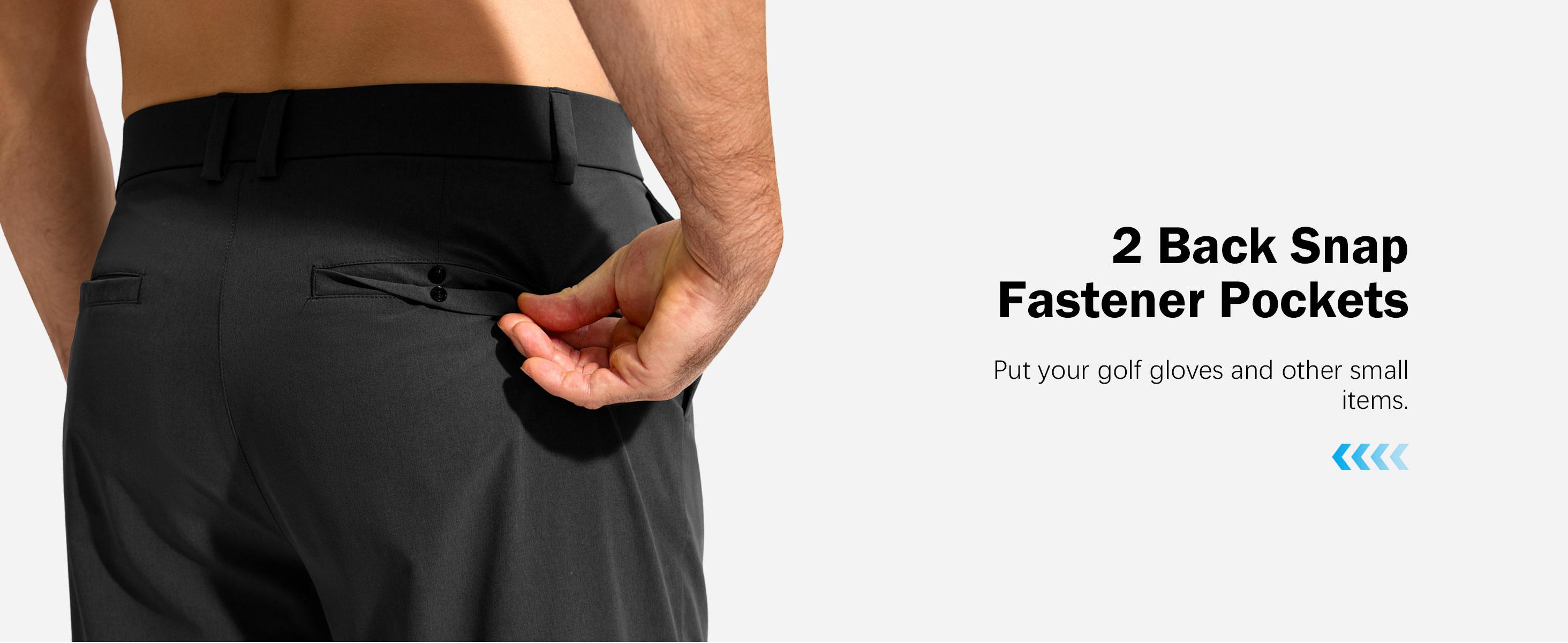 G Gradual Mens Golf Pants Stretch Straight Casual Work Pants for Men with 4 Pockets 30"/32"/34" Lightweight Quick Dry Plain Trousers for Men Business Travel Outdoor Menswear