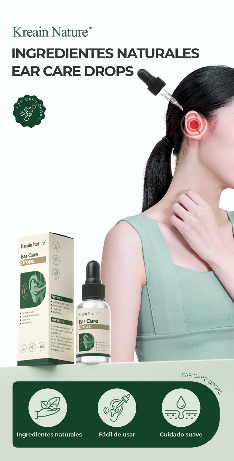 【Buy 1 Get 1 Free】Kreain Nature 4 Ear Care Drops Gentle Formula, Non-Irritating Gentle Formula, Easy to Use & Portable dealsforyoudays
