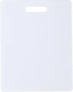 Kitchen 8x10 Inch Reversible Lightweight Plastic Cutting Board, Durable Non-Porous Chopping & Prep Board, Dishwasher Safe