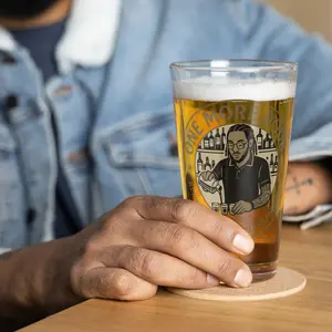 O.M.P. Logo Shaker Pint Glass