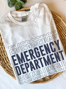 Emergency Department Sweatshirt, ER Nurse Shirt, Emergency Room Tech Gift, ED Tech Shirt, Emergency Doctor, Emergency Nurse Gift, Nurse Grad Menswear Canvas Breathable Classic