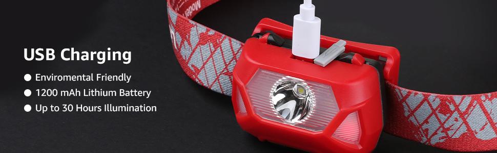 LE Headlamp Rechargeable, LED Head Lamp with 6 Modes for Camping & Hiking Gear Essentials, IPX4 Waterproof High Lumen Bright Headlight Flashlights with Adjustable Headband, USB Cable Include LE Headlamp Rechargeable, LED Head Lamp with 6 Modes for Camping & Hiking Gear Essentials, IPX4 Waterproof High Lumen Bright Headlight Flashlights with Adjustable Headband, USB Cable Include