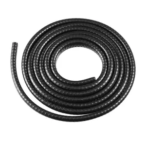 Car Door Edge Protective Sealing Strip Gap Range 3/64" to 1/4" U Shape Channel Rubber Automotive Weather Stripping 1.8 Meter Black