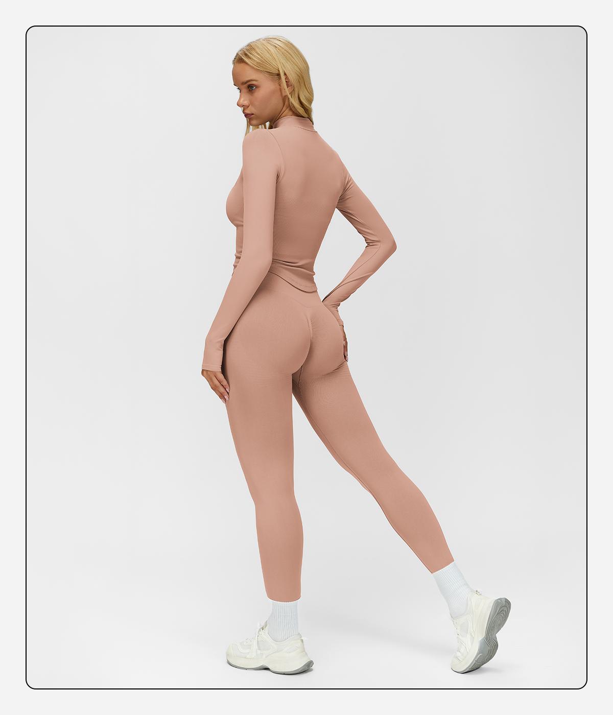 MFVIM Women's Solid Criss Cross Crop Tank Top High Waist Leggings Zip Up Crop Jacket Tracksuit Set Breathable Comfortable Yoga Workout Gym Athletic Activewear Textured Sweatsuit Thermal Lined Sports SpringStatements