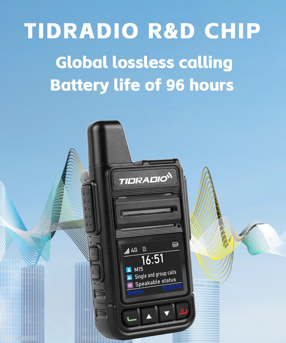 TIDRADIO TD-M15 Global POC Radio with 1 Year Sim Card Walkie Talkie Long Range 4G Network 5000 Miles for Hiking and Camping TIDRADIO TD-M15 Global POC Radio with 1 Year Sim Card Walkie Talkie Long Range 4G Network 5000 Miles for Hiking and Camping