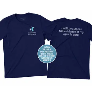 I stand with Minnesota Fundraiser Shirt _ Support Immigrants in Minnesota Crewneck _ Meaningful Activism Shirt _ Donation Apparel