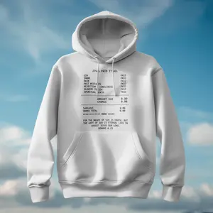 It’s Already Done Graphic Hoodie – Unisex White Fleece Sweatshirt”