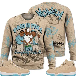 11 H-Town Ugly Sweater, Retro H Town 11s Outfits Shirt, Money Paid In Full Streetwear Unisex Sneaker Matching Shirts