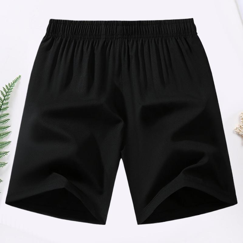 Men's Solid Color Zipper Pocket Shorts - Summer Casual Comfortable Breathable Three-Quarter Pants, Men's Everyday Bottoms, Tropical Beige, 3-Pack