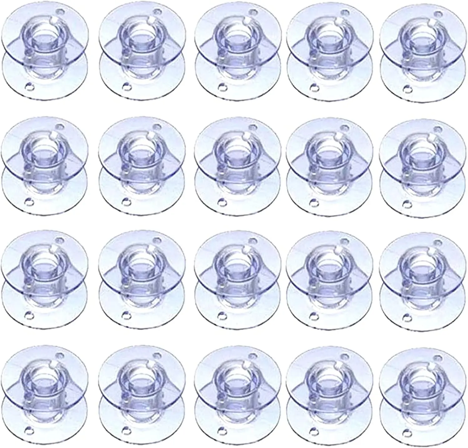 30 Pcs Clear Plastic Sewing Machine Bobbins SA156 Bobbins Class 15 Compatible with Brother Singer Machines High Quality Durable Transparent Thread Winding