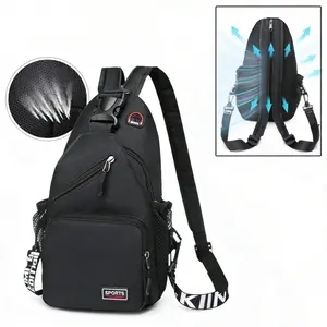 Crossbody Shoulder Chest Bag for Men Women Large Capacity Multi-Pocket Lightweight Waist Sling Pack Ideal for Commute Hiking Cycling Fishing Travel run light