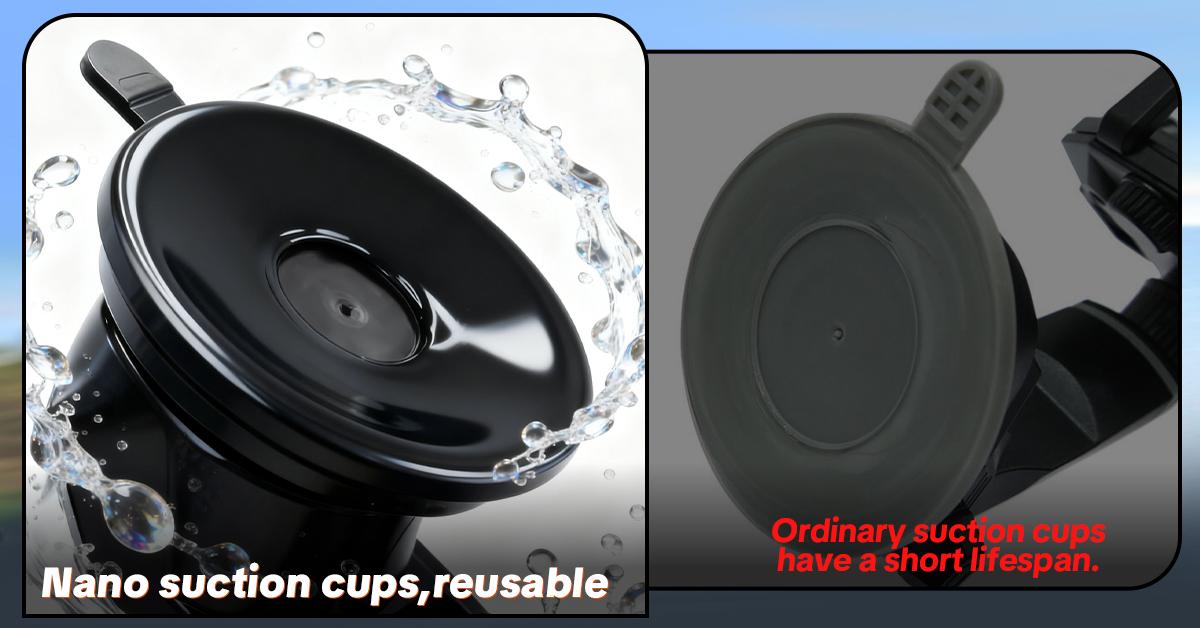 【HiEHA】Magnetic Suction Cup Car Mount, Stable CarPlay Holder for 7-Inch Monitors & Phones, Flexible Adjustable Dashboard/Windshield Mount with Strong Magnet, Easy Installation & Universal Compatibility