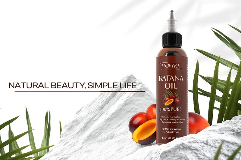 LHOPEBK Nature Batana Oil 100% Pure 4.23 fl oz for Dry Damaged Hair & Healthy Growth Promotes Hair Thickness Solution for Men Women Thickening Boost