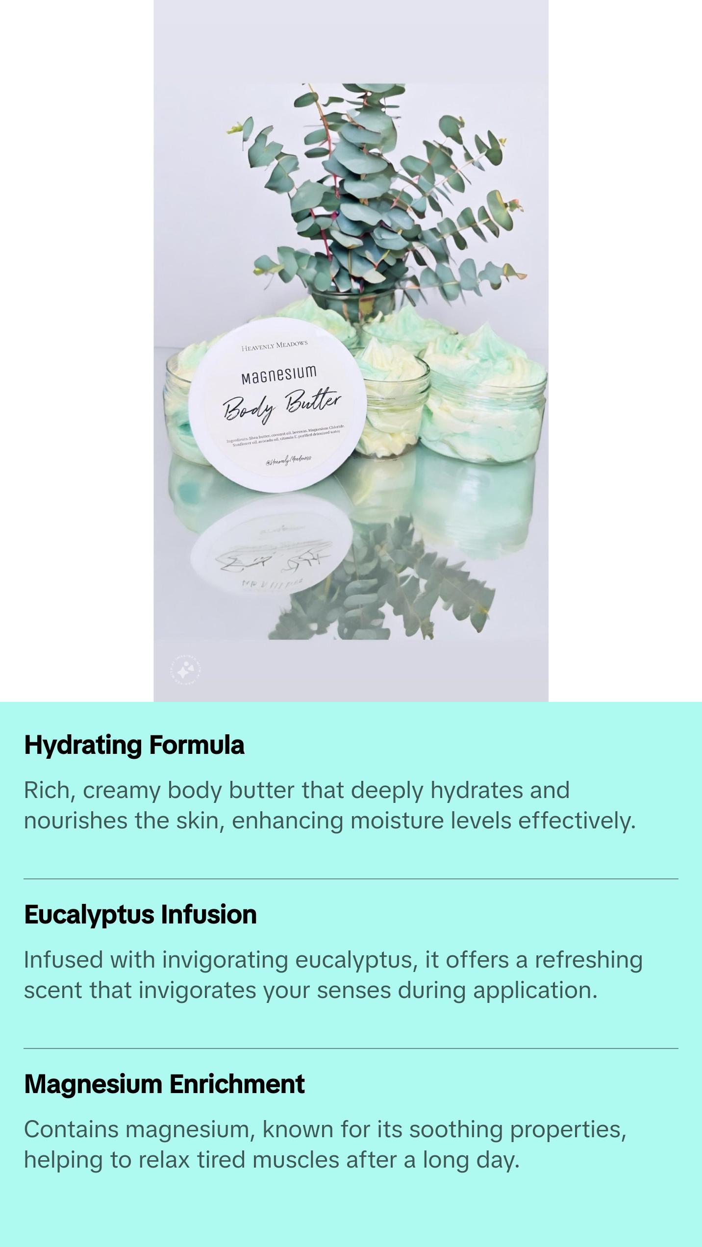 Eucalyptus Magnesium Body Butter 8oz