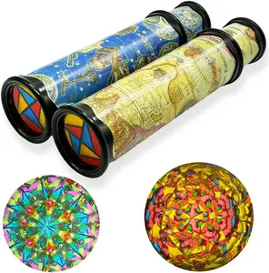 2 Pack Classic Kaleidoscope Toy,Magic Rotating Kaleidoscope,Stretchable Long World Kaleidoscope,Educational Toy Kaleidoscope for Children Gifts