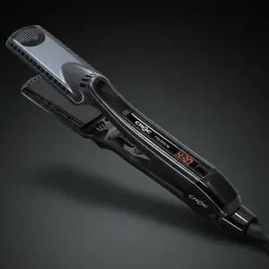 CROC Premium Wet to Dry Black Titanium Flat Iron 1.5"