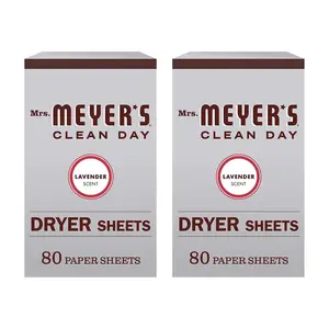 Mrs. Meyers Clean Day Dryer Sheets (Lavender 2 Pack 160 Count)