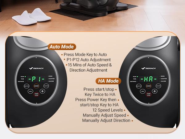 Merach Under Desk Elliptical Machine, Leg Exerciser While Sitting for Seniors with Remote Control & 12-Speeds，Quiet Portable Electric Seated Pedal Exerciser Machine for Home Office