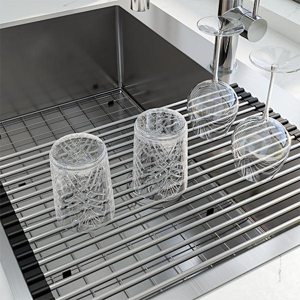 【GARVEE】Kitchen Sink,33 Inch Drop in Kitchen Sink, 33 x 22 Kitchen Sink Drop in 16 Gauge Stainless Steel Kitchen Sink Top Mount Single Bowl Deep Kitchen Sink and Accessories,Workstation Sink
