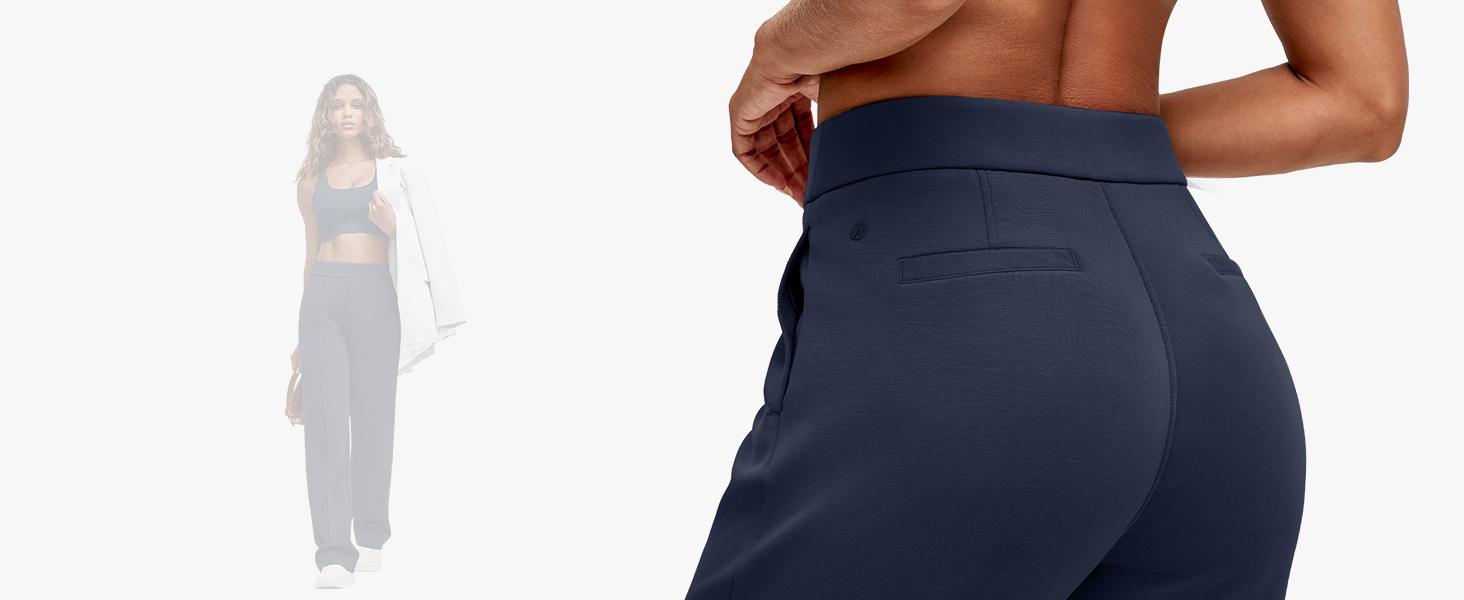 G4Free Smoofit Modal Soft Wide Leg Pants Women High Waist Sweatpants Casual Lounge Work Trouser 27.5''/29.5''/31.5''