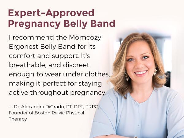 Momcozy Pregnancy Belly Band YB002 - Comfortable Fit for Pregnant Women, Ideal for Support and Comfort