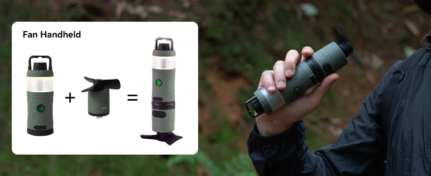 TAKOO Camperkit, Multiple Modular Rechargeable Camping Lantern, Waterprooffor Outdoors, Hiking and Any Emergency