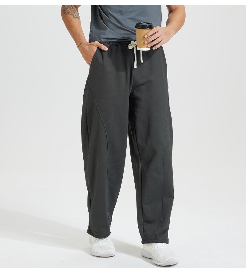 Men's   Sweatpants Oversize  Waist Casual Loose Pants for Fall  School Season Daily Wear Stylish Menswear Drawstring