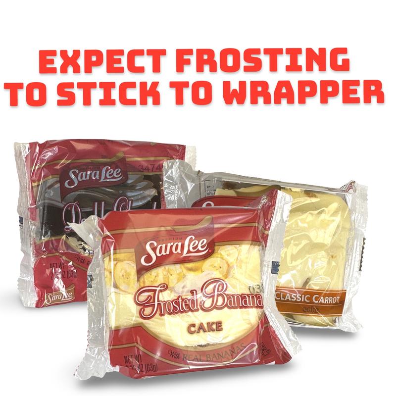 Sara Lee Frosted Banana Cakes, Individually Wrapped, 2.25 Oz | Pack of 12