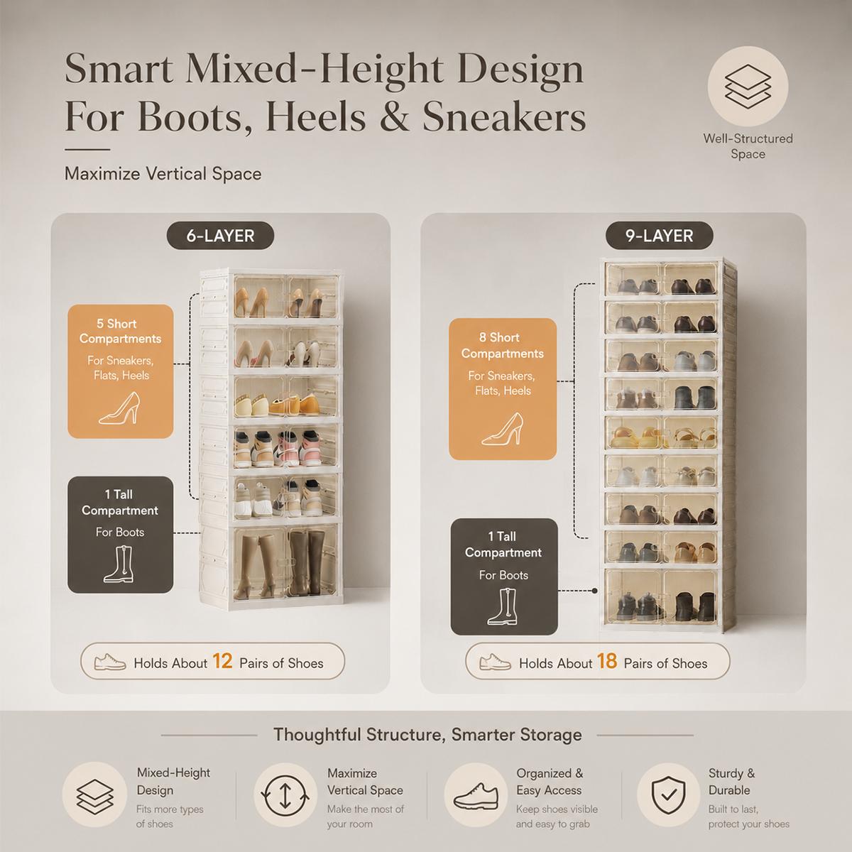 UFORU shoe cabinet multi-purpose storage