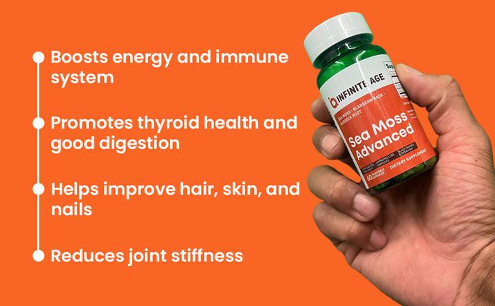 Infinite Age Sea Moss Advanced for Hair and Skin