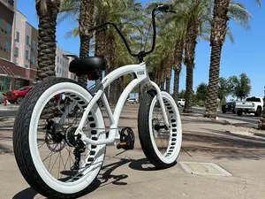 SIKK SS Aluminum Frame STORMTROOPER 7 Speed UFO Fat Tire Cruiser
