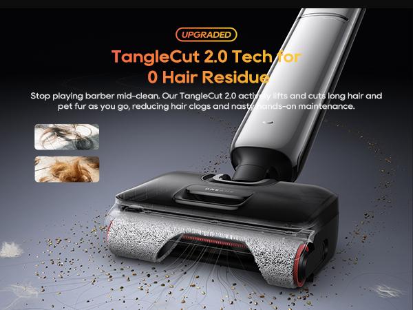 DREAME Aero Pro Vacuum Mop, ALL-in-ONE cordless cleaner for wet messes & dry messes, 0 hair residue, 5mins quiet flash self-clean, 185℉ self-dry, 60min runtime, for family, for all flooor types