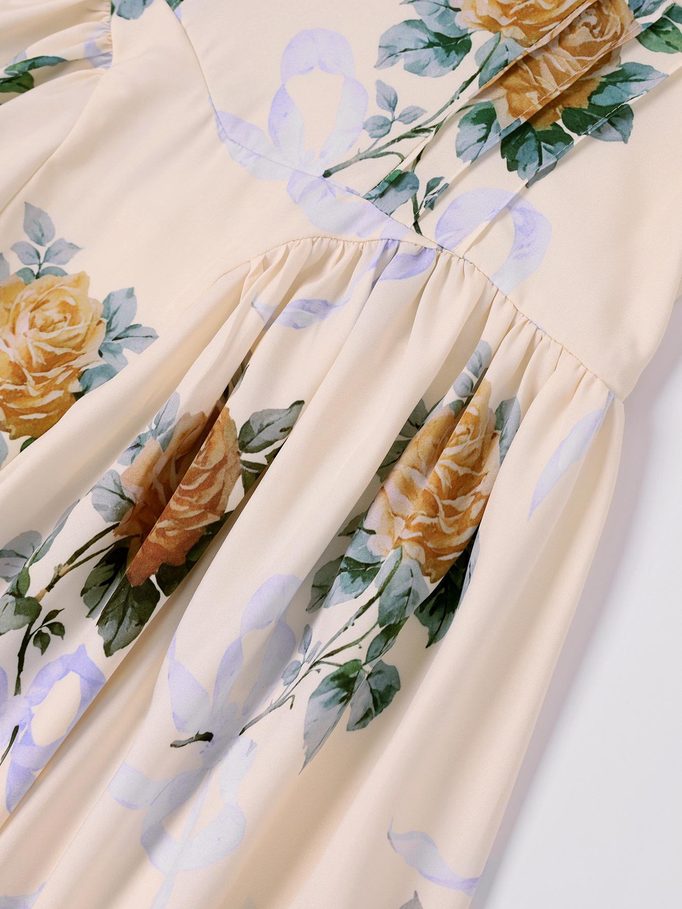 parthea Women's Backless Halter Smocking Tie-Front A-Line Dress - Casual Fabric for Leisure Travel, Summer Vacation