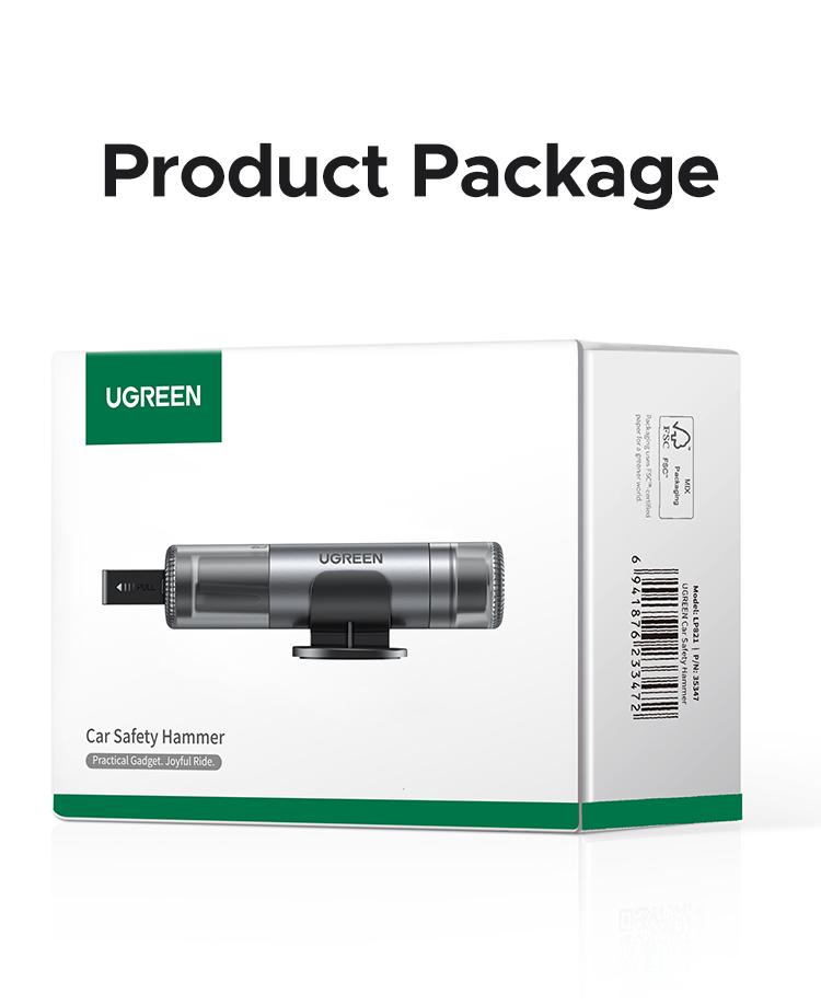 UGREEN 2-in-1 Car Window Breaker & Seatbelt Cutter,Upgraded Safe Hammer Glass Breaker Under Water, Car Hammer Seatbelt Cutter Window Breaker Emergency Escape Tool, Glass Breaker for New Cars– Must For Car-Emergency Escape Tool, TikTokShopHolidayHaul