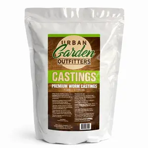 Urban Garden Outfitters Premium Organic Worm Castings- 7lb Resealable Bag