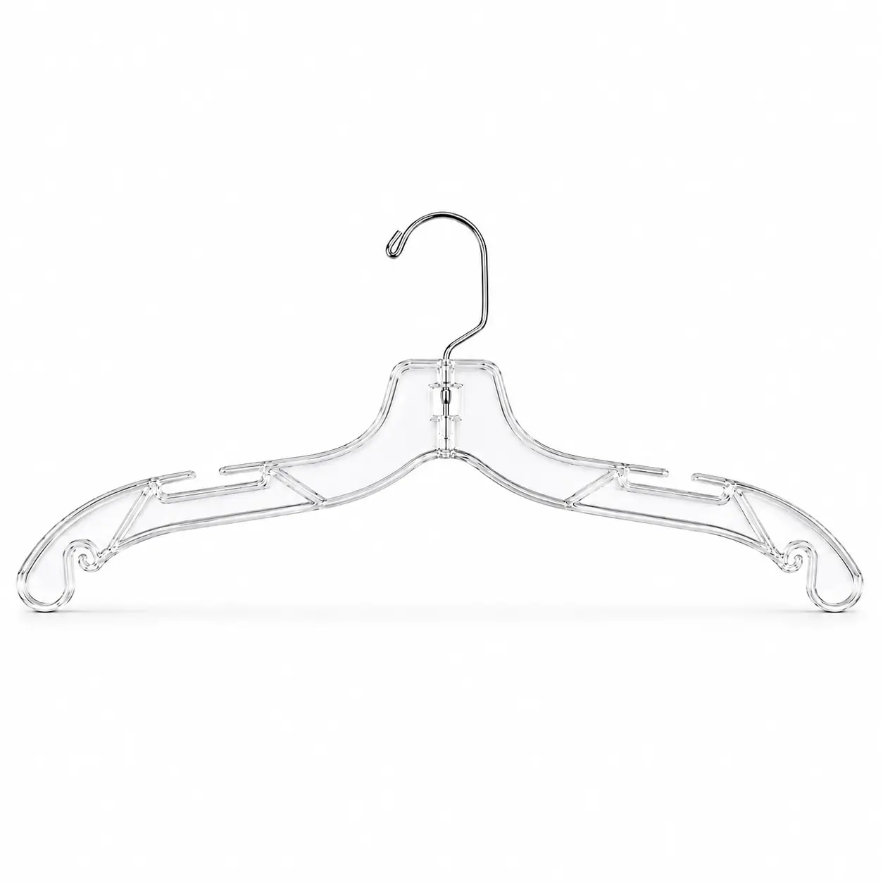 Heavy Duty Clear Plastic Clothing Hangers | Retail & Closet Quality