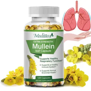 Mulittea Mullein Leaf Capsules Support Lung Cleanse & Cough Relief Respiratory Health Mulittea Mullein Leaf Capsules Support Lung Cleanse & Cough Relief Respiratory Health