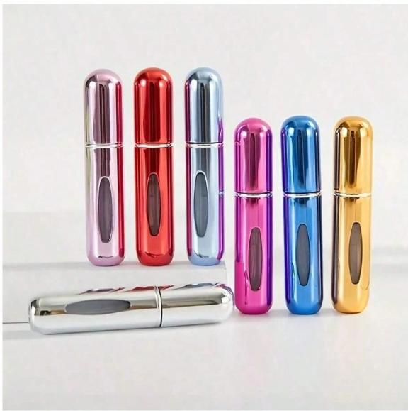 1pc Portable Mini Perfume Atomizer Spray Bottle Refillable Travel Size Fragrance Dispenser For On-The-Go Touch-Ups – Ideal For Carrying Your Favorite Scents In Purses, Pockets, Gym Bags, And During Travel Or Shopping Trips – Leakproof, Easy To Fill