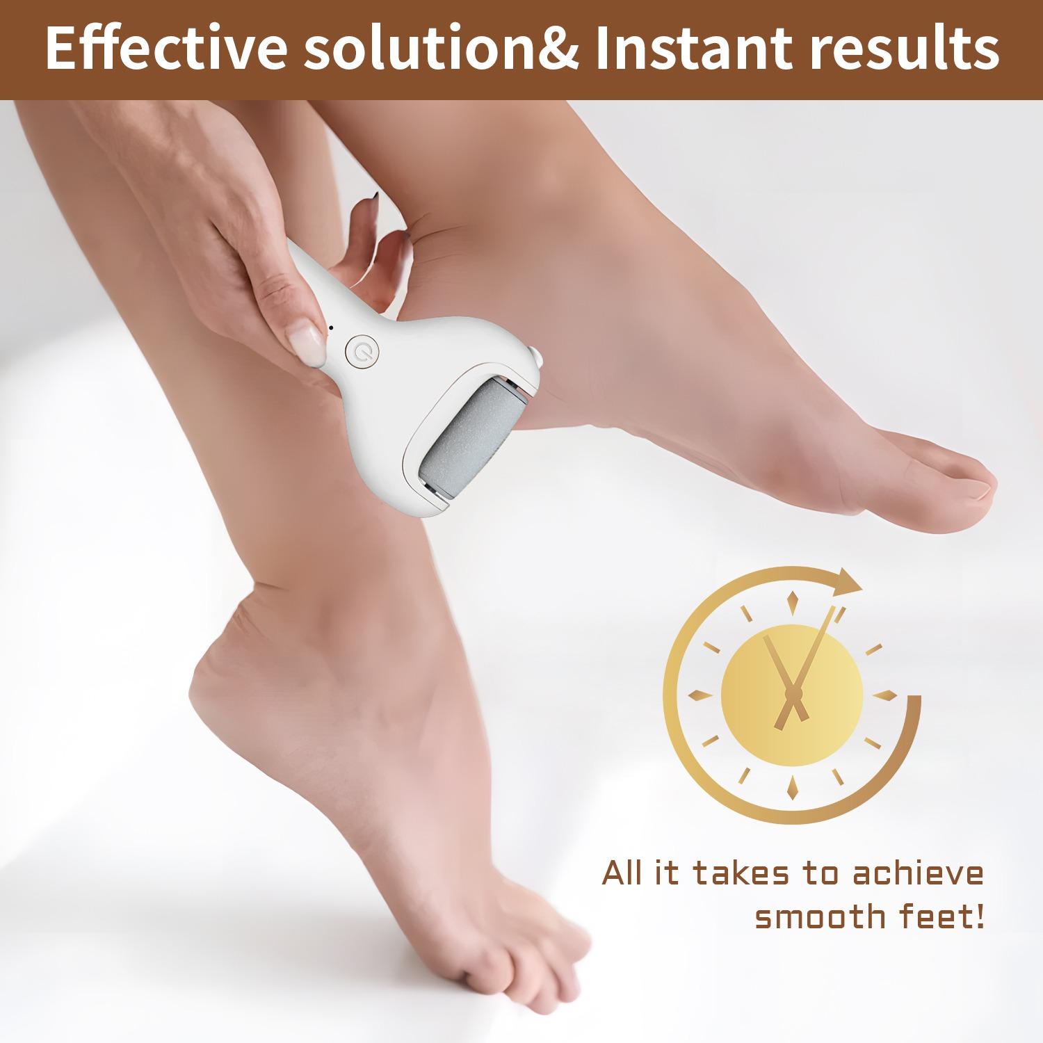 Portable Electric Foot File USB Rechargeable Pedicure Machine for Men & Women Winter Gift Callus Remover Stocking Fillers Nail Art Cutics