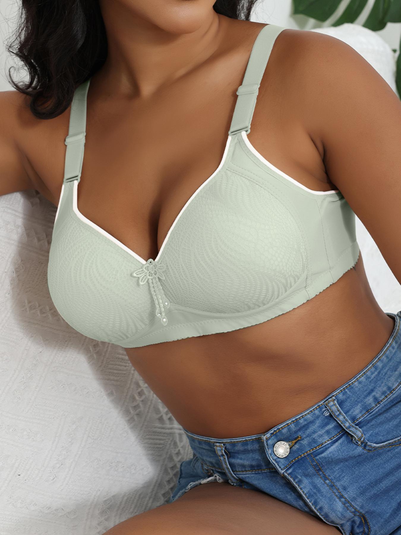 1/3/6PCS Women's Breathable Push Up Bra, Adjustable Strap Soft Comfortand Fit Adjustable Hook & Eye Lingerie Top for Daily Wear, Lingerie for All Seasons, Soft Fabric Bra