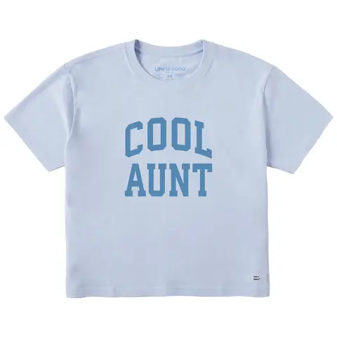 Women's Cool Aunt Arch Short Sleeve Crusher Boxy Tee
