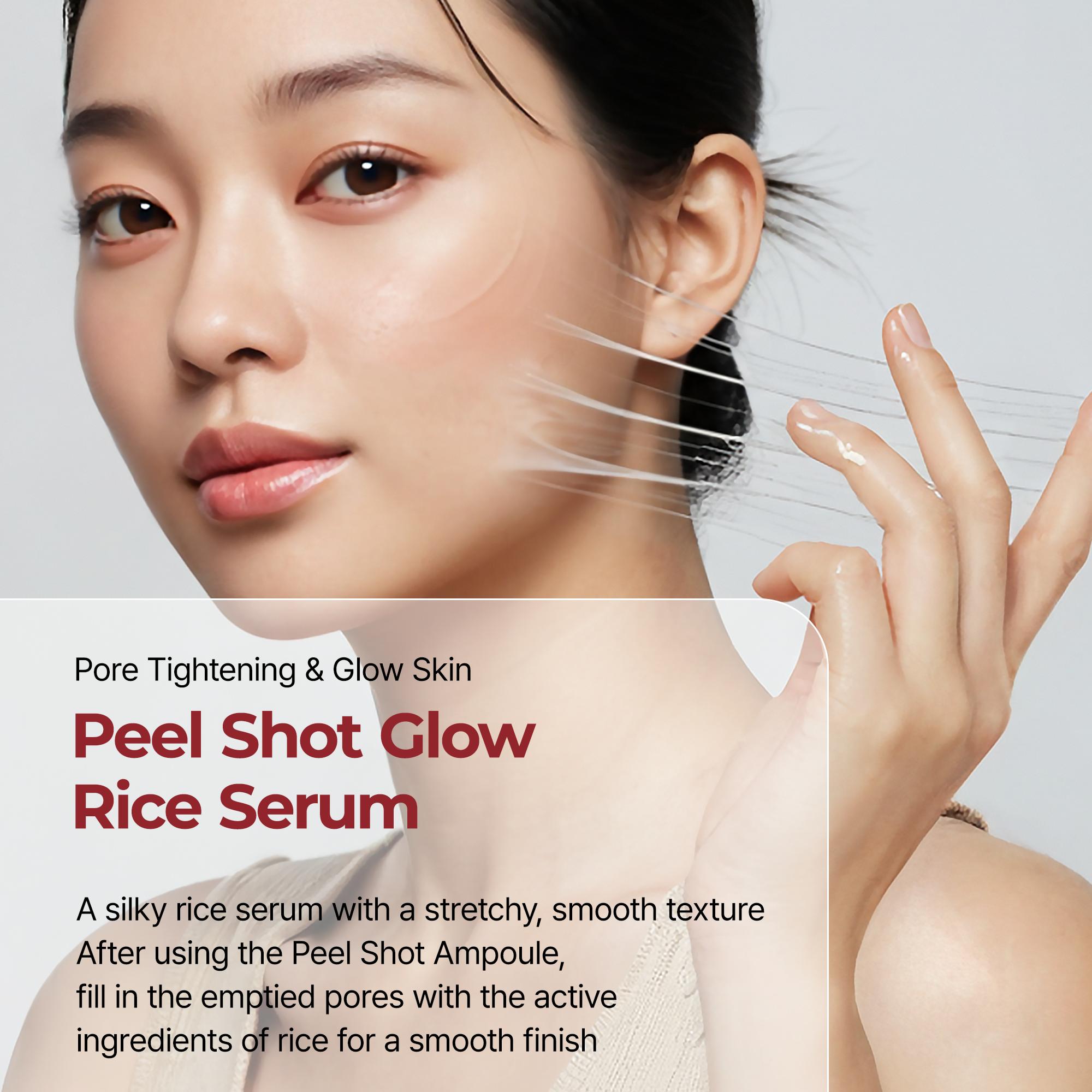 [Dr.Melaxin Official] The Ultimate Exfoliating Glow Rice Routine Set Exfoliating Glow Rice Peel Shot Facial Cleanser Pore Care Serum Skin Repair Care