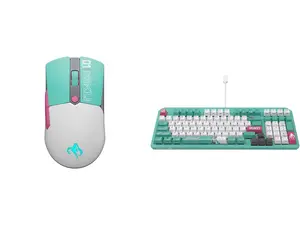 ASUS TUF Gaming Mini Wireless Mouse Hatsune Miku Edition ASUS TUF Gaming K3 Gen II Hatsune Miku Edition Optical-Mechanical RGB Keyboard with IP57 Waterproof and Dust Resistance