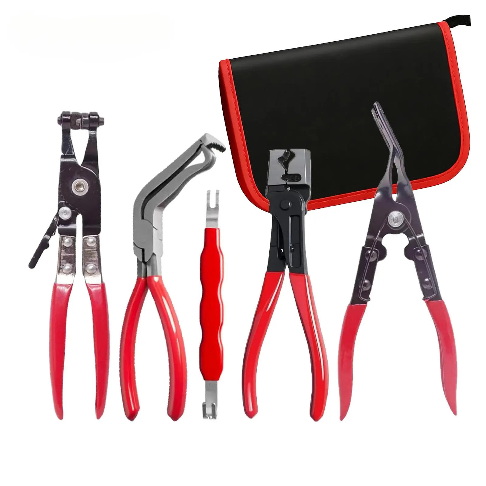 Combo Pack-Automotive repair pliers, automotive electrical disconnect pliers kits, high carbon steel connector splitters, hose clamps, automotive trim clip removal pliers, plug release tools, and wire terminal removal tools.