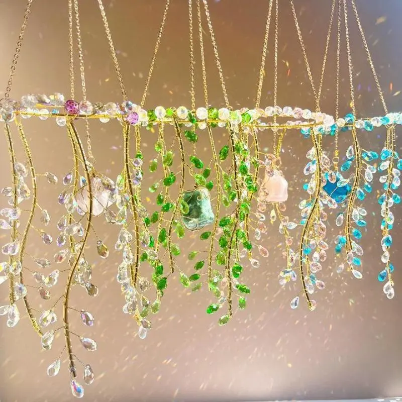 Artificial Crystal Sun Catcher, Hanging Sun Catcher, Garden Decoration, Home Decor, Summer Decoration, Windchimes Gift Ideas, Outdoor Wind Chimes